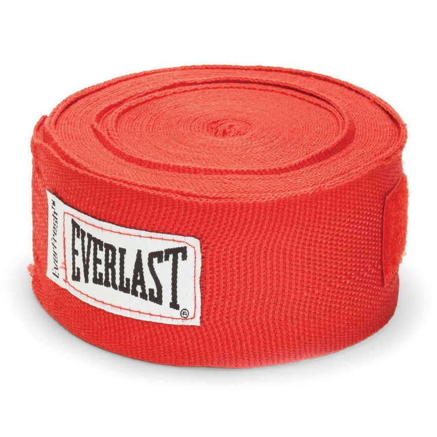 EVERLAST PRO STYLE HAND WRAPS RED 180 INCH