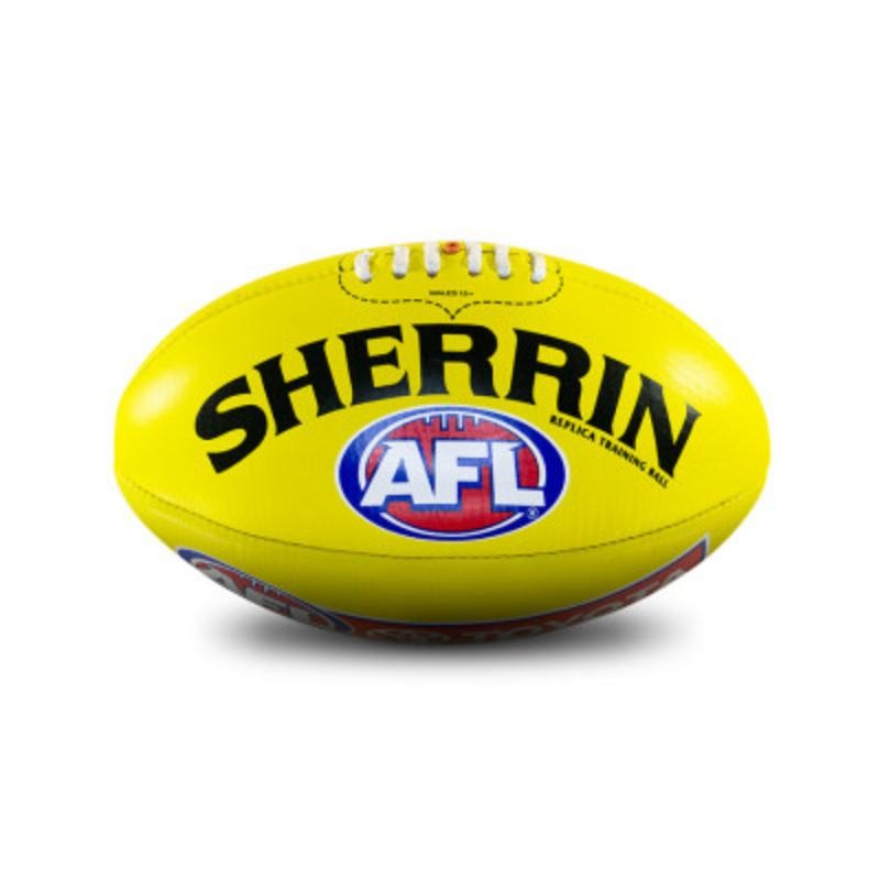 SHERRIN AFL REPLICA TRAINING BALL YELLOW