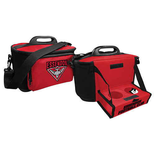 LICENSING ESSENTIALS AFL COOLER BAG WITH TRAY ESSENDON BOMBERS