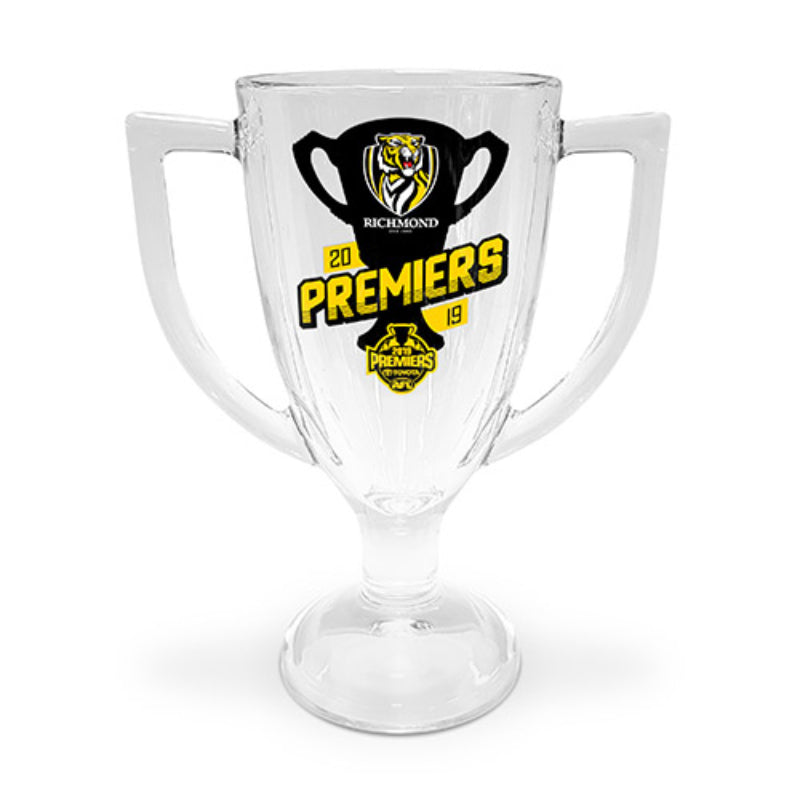 AFL PREMIERS 2019 TROPHY GLASS RICHMOND TIGERS