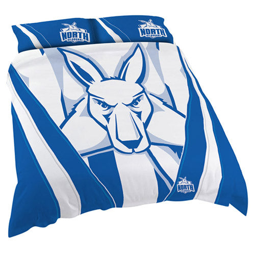 AFL QUEEN QUILT COVER NORTH MELBOURNE KANGAROOS