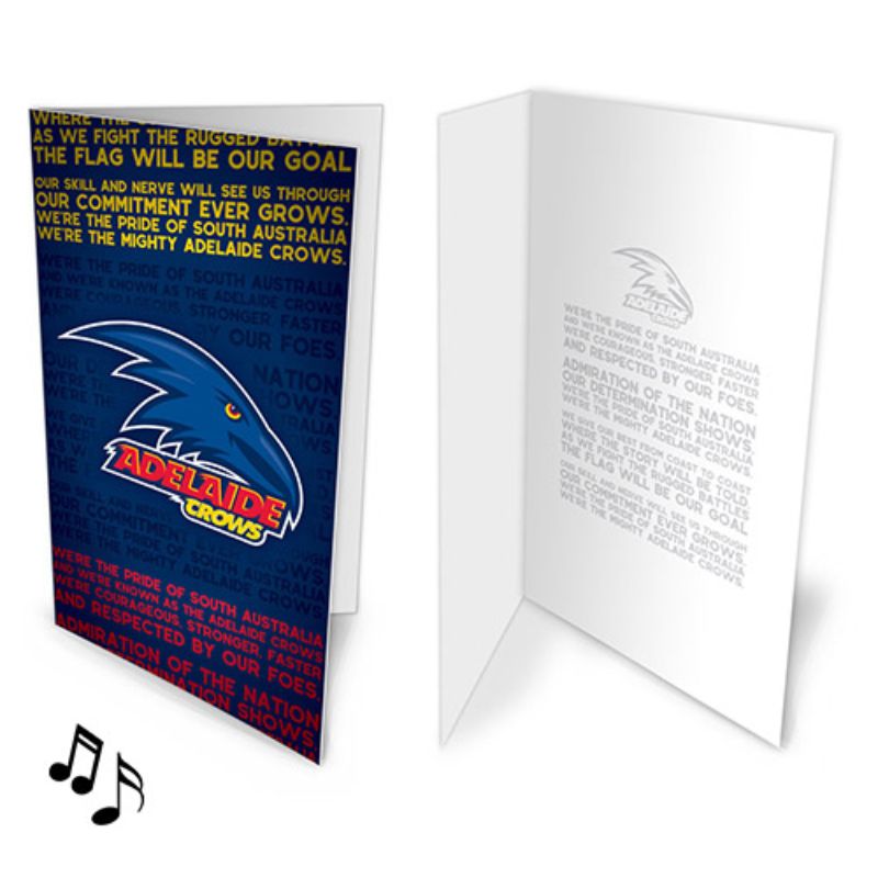 AFL MUSICAL CARD ADELAIDE CROWS