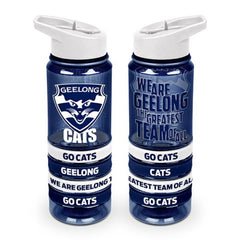AFL TRITAN DRINK BOTTLE AND BANDS GEELONG CATS