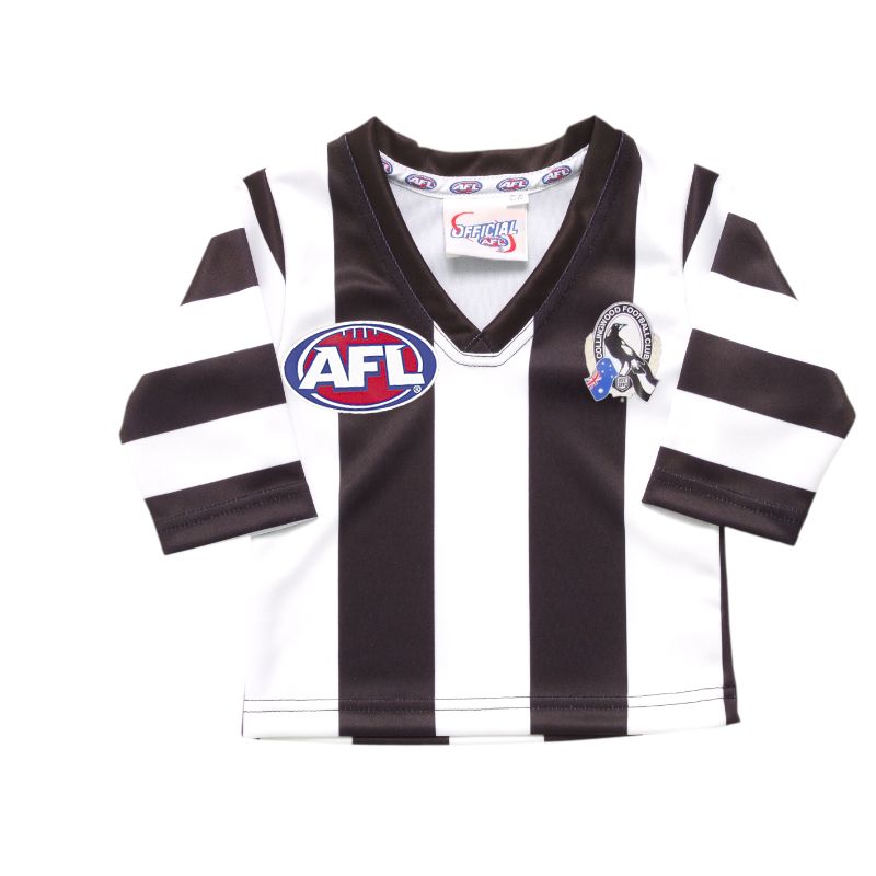 AFL REPLICA LONGSLEEVE TODDLER GUERNSEY COLLINGWOOD MAGPIES