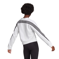 Adidas Womens Sportswear Wrapped 3-Stripes Sweatshirt