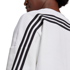 Adidas Womens Sportswear Wrapped 3-Stripes Sweatshirt