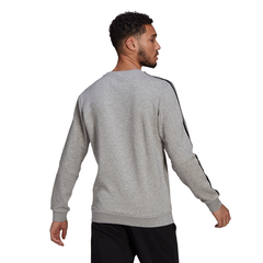 Adidas Mens Essentials Fleece 3-Stripes Sweatshirt