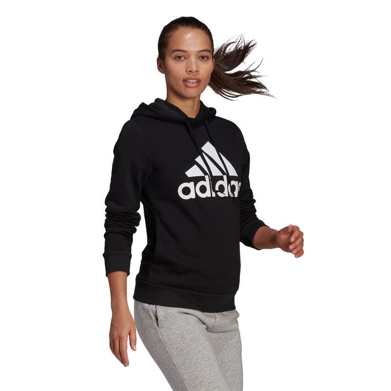 Adidas Womens Loungewear Essentials Logo Fleece Hoodie