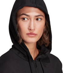 Adidas Womens Essentials Cut 3-Stripes Full-Zip Hoodie