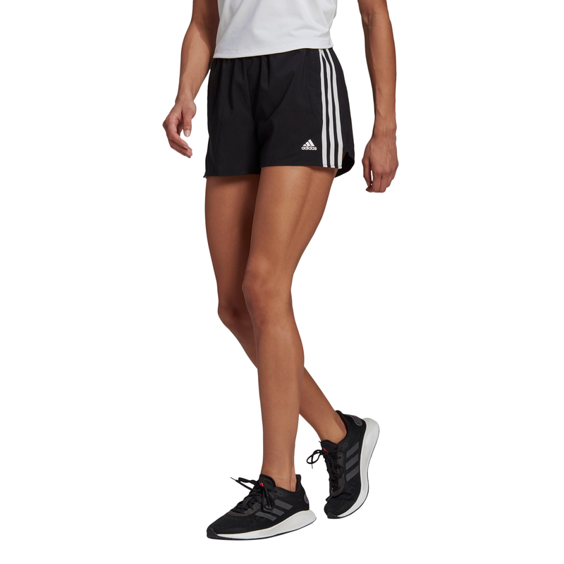 Adidas Womens PrimeBlue Designed 2 Move Woven 3-Stripes Sport Shorts