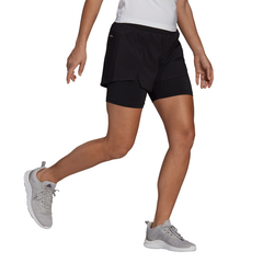 Adidas Womens Primeblue Designed to Move 2 in 1 Shorts