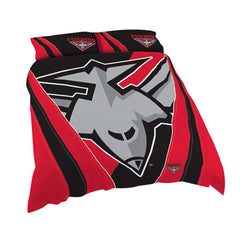 AFL QUILT COVER QUEEN ESSENDON BOMBERS
