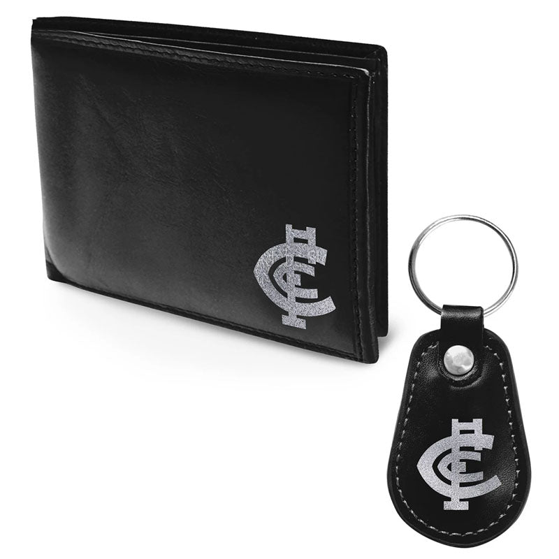 AFL Carlton Wallet and Keyring Gift Pack