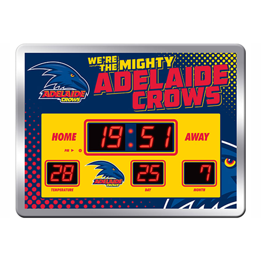 AFL Adelaide Crows LED Scoreboard Clock