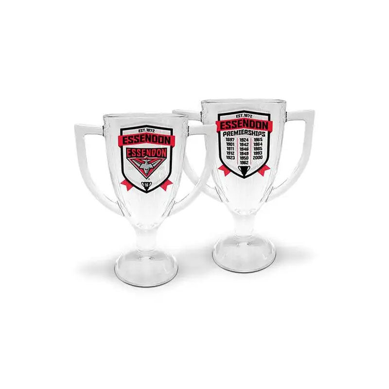 AFL Essendon Bombers Trophy Glass