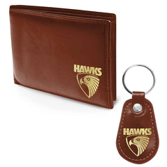 AFL Hawthorn Wallet and Keyring Gift Pack